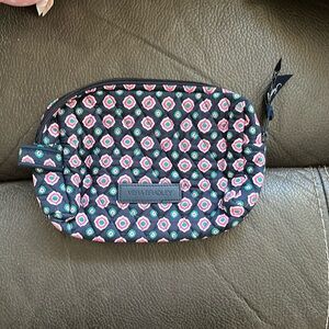 Vera Bradley navy cosmetic case